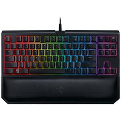 Razer BlackWidow TE Chroma v2 TKL Tenkeyless Mechanical Gaming Keyboard: Green Key Switches, Tactile & Clicky, Chroma RGB Lighting, Magnetic Wrist Rest, Programmable Macros, Classic Black Razer BlackWidow TE Chroma v2 TKL Tenkeyless Mechanical Gaming Keyboard: Green Key Switches, Tactile & Clicky, Chroma RGB Lighting, Magnetic Wrist Rest, Programmable Macros, Classic Black