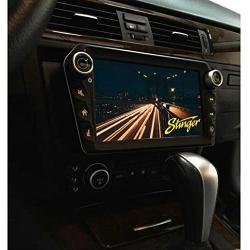 Stinger ELEV8 8'' Multimedia Car Stereo with 1024 x 600 HD Display. Apple Car Play, Android Auto, SiriusXM Ready, Bluetooth, TOSLINK Audio Output & HDMI Rear Input, Single/Double DIN Mounting