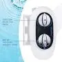 Bidet, iChanTon CT-B02 Non-Electric (Frontal & Rear/Feminine Wash) Bidet Toilet Attachment with Self-Cleaning Dual Nozzle, Fresh Water Toilet Bidet with Adjustable Water Pressure