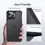 ESR Air Armor Series Case Compatible with iPhone 12 Pro Max 6.7-Inch [Shock Absorbing and Scratch Resistant] [Military Grade Protection] [Hard Back with Flexible Frame] - Frosted Black