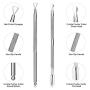 2PCS Cuticle Pusher and Cutter - Get Your Gel Nail Polish Off Quickly - Professional Cuticle Remover which You Can Do Nails at Home - Durable Pedicure Manicure Tools - for Fingernails and Toenails