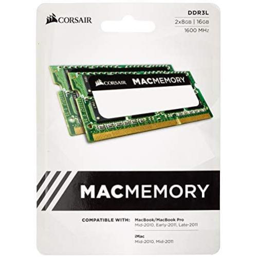 Corsair Apple Certified 16 GB (2x8 GB) DDR3 1600MHz (PC3 12800) Laptop Memory 1.35V