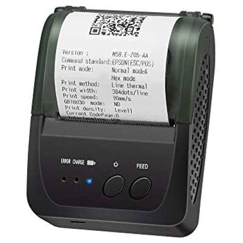 Bluetooth Thermal Receipt Printer, LOSRECAL Portable Personal Bill Printer, Mini Wireless 58mm Mobile Printer Compatible with Android/Windows, DO NOT Support Square/iOS/ipad/iPhone