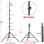 Emart 8.5 x 10 ft Photo Backdrop Stand , Adjustable Photography Muslin Background Support System Stand for Photo Video Studio