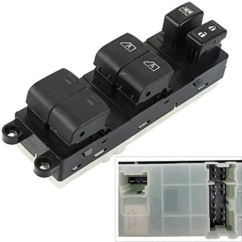 Amrxuts 25401-ZL10A Front Left Power Window Control Switch for 2007-2012 Nissan Pathfinder 25401-ZL10B, 25401-ZL10C Amrxuts 25401-ZL10A Front Left Power Window Control Switch for 2007-2012 Nissan Pathfinder 25401-ZL10B, 25401-ZL10C