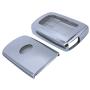 Silver Soft TPU Key Fob Cover Case Remote Protector Holder Glove for 2019 2020 2021 Toyota Tacoma 4Runner 2017 2018 Highlander Sequoia Avalon Camry Corolla RAV4 Land Cruise Prius V C