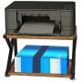Wood Printer Stand, Multipurpose Storage Shelf for Home, Office, Printer Desk with 4 Cushion, 2 Tier (ins)