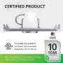 Sunco Lighting 12 Pack 4 Inch New Construction Housing, Air Tight IC Rated Steel Can, 120-277V, TP24 Connector Included for Easy Install - UL & Title 24 Compliant Sunco Lighting 12 Pack 4 Inch New Construction Housing, Air Tight IC Rated Steel Can, 120-277V, TP24 Connector Included for Easy Install - UL & Title 24 Compliant