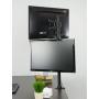 VIVO Dual Computer Monitor Desk Mount Stand Vertical Array for 2 Screens up to 27 inches STAND-V002R