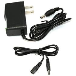 DC 12V 1A (12W) Power Supply with 5.5MM x 2.1MM Plug, Includes 3 Foot Extension Cable