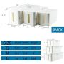YaeCCC Cable Management Organizer Box Power Strips Hider Power Cords Hider for Desk, TV, Computer, USB Hub,Cords (Set of Three) White