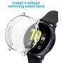 2 Pack Screen Protector Case for Samsung Galaxy Active 2 40mm, All-Around TPU Anti-Scratch Flexible Case Soft Protective Bumper Cover for Samsung Galaxy Watch Active 2. Clear (40mm)