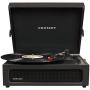 Crosley CR8017A-BK Voyager Vintage Portable Turntable with Bluetooth Receiver and Built-in Speakers, Black