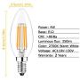 12 Pack Dimmable E12 LED Candelabra Bulb, 40 Watt Equivalent B11 LED Chandelier Light Bulbs, Warm White 2700K, 350 Lumens, Candelabra Base, Home Decorative