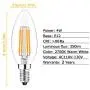 12 Pack Dimmable E12 LED Candelabra Bulb, 40 Watt Equivalent B11 LED Chandelier Light Bulbs, Warm White 2700K, 350 Lumens, Candelabra Base, Home Decorative