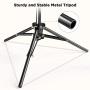 10.2 inch Selfie Ring Light with Tripod Stand & 2 Phone Holders, LETSCOM Dimmable Led Beauty Camera Ringlight for Makeup/Photography/YouTube Videos/Vlog/TIK Tok/Live, Compatible with iPhone & Android