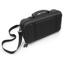 CASEMATIX Hair Clipper Barber Case Holds Three Electric Clippers, Hair Buzzers, Trimmers, T Finisher Liner - Travel Case For Clippers, Stylist and Hair Cutting Supplies