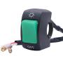 Taiss 12V 7/8″(22mm) Universal Motorcycle Handlebar Switch for U5 U7 U2 Motorcycles Scooter Electrombile Motorbike Headlight Green On Off Button F001-G