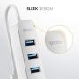 iDsonix USB 3.0 Hub, 7-Port 5V / 3A Powered USB Hub, 5Gbps HighSpeed Data Transmission USB Splitter for Laptop, iMac, Surface Pro, XPS, USB Flash Drives, Mobile HDD, Printer, Camera, and More -White