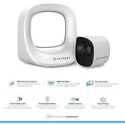 Amcrest 1080P Battery Home Security Camera System, Wireless Cameras for Home Security, Wire-Free Outdoor Security Camera System, Security Camera Outdoor Wireless WiFi, IP65, 2-Way Audio (AB2WFSET)