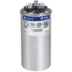 GE Genteq Capacitor round 35/3 uf MFD 370 volt 97F9472 (replaces old GE# 97F9472BZ2 & Z97F9472), 35 + 3 MFD at 370 volts