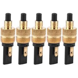 Gorgeri 5pcs Brake Light Switch, for BMW Ducat, Motorbike, ATV, Sport Dirt Pit, Electric Bike Interrupteur Moto, 6mm Copper Motorcycle Stoplight Tailight Front Rear Brake Clutch Switch Plug