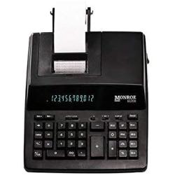 Monroe Systems for Business 6120X 12-Digit Business Medium Duty Calculator, Black