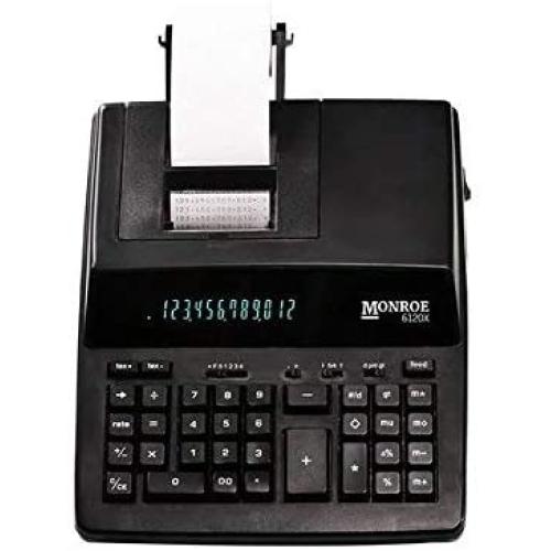 Monroe Systems for Business 6120X 12-Digit Business Medium Duty Calculator, Black