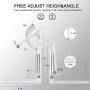 Cell Phone Stand, Angle Height Adjustable Cell Phone Stand for Desk, Fully Foldable Cell Phone Holder, Tablet Stand, Case Friendly Compatible with All Mobile Phone/iPad/Kindle/Tablet Phone Dock