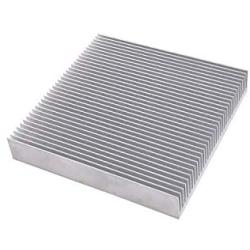 Aluminum Heatsink 3.54 x 3.54 x 0.59 inch / 90 x 90 x 15 mm Large Heat Sink Radiator Circuit Board Cooling Cooler Fin for Chip VGA RAM LED Electronic Power Amplifier - Sliver