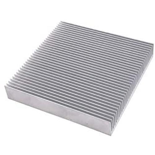Aluminum Heatsink 3.54 x 3.54 x 0.59 inch / 90 x 90 x 15 mm Large Heat Sink Radiator Circuit Board Cooling Cooler Fin for Chip VGA RAM LED Electronic Power Amplifier - Sliver