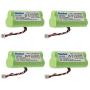 Kastar 4-Pack AAA 3.6V 1000mAh Ni-MH Rechargeable Battery Replacement for Zebra/Motorola Symbol 82-67705-01 Symbol LS-4278 LS4278-M BTRY-LS42RAAOE-01 DS-6878 Cordless Bluetooth Laser Barcode Scanner