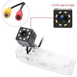 aSATAH 8 LED Adjustable Angle for Lexus IS300 IS200 ES300 ES330 GS300 GS400 GS430 LS430 HS250h CT200h /Toyota Vios/Prius & Vehicle Camera Waterproof Reversing Backup Camera (8 LED Adjustable Angle)