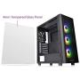 Thermaltake V250 Motherboard Sync ARGB ATX Mid-Tower Chassis with 3 120mm 5V Addressable RGB Fan + 1 Black 120mm Rear Fan Pre-Installed CA-1Q5-00M1WN-00