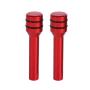 Qiilu 2Pcs Universal Car Truck Aluminum Interior Door Lock Knob Pins Cover(Red)
