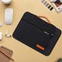 Lacdo 360° Protective 11 Inch Chromebook Case Handle Laptop Sleeve for 11.6 inch Samsung HP Stream / Acer Chromebook R 11 / ASUS C202 / MacBook Air 11.6 inch, Surface Pro X 7 6, C330 2-in-1 Bag, Black