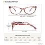 Gaoye 5-Pack Cateye Reading Glasses Blue Light Blocking Women, Computer Spring Hinge Readers Anti UV Ray Lens Fashion Frames