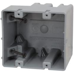 Madison Electric Products MSB2G Two Gang Device Box with Depth Adjustable, Heavy Duty 42lb