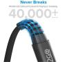 i2GO Lightning Flat Cable (4ft), iPhone Charger MFi Certified for iPhone 12/12 Pro/ 12 Pro Max/ 12 Mini/ 11 Pro Max/ 11 Pro/ 11/ X/ 8 Plus/ 8/7/ 7 Plus/iPad and More - Black