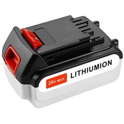 20V 4.0Ah Max LBXR20 Replacement Battery for Black and Decker 20V Lithium Battery BXR20-OPE LBXR2020 LBXR20 LB20 LBX20 LB2X4020