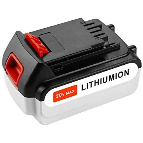 20V 4.0Ah Max LBXR20 Replacement Battery for Black and Decker 20V Lithium Battery BXR20-OPE LBXR2020 LBXR20 LB20 LBX20 LB2X4020