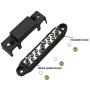 Mofeez Bus Bar -3x1/4” Post, 10x#8 Screw Terminal Power Distribution Block with Ring Terminals（Single-Black）