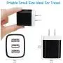 Wall Charger, Hootek 2Pack 3.1A 3 Port USB Plug Cube Wall Charger Adapter Charging Block Box Compatible iPhone 11 Pro XS MAX XR X 8 7 6S Plus, Samsung Galaxy S20 FE 5G S10 S9 S8/Note20 Ultra 5G 10 9 8