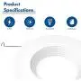 Hyperikon 6 Inch LED Recessed Lighting, 14W=75W 5 Inch, Retrofit Dimmable Downlight, UL, Warm White, 16 Pack