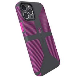 Speck Products CandyShell Pro Grip iPhone 12 Pro Max Case, Slate Grey/It’s a Vibe Violet (137609-9230)