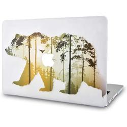 KECC Laptop Case for MacBook Pro 13'' (2021/2020/2019/2018/2017/2016) Plastic Hard Shell Cover A2338 M1 A2289 A2251 A2159 A1989 A1706 A1708 Touch Bar (Bear)