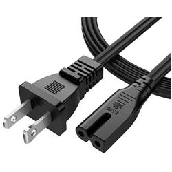 Garyway 6Ft 2 Slot Polarized 18AWG AC Wall Power Cord Cable for Sony PS1 PS2, Vizio Sharp Sanyo Emerson TV, Arris Router Modem, Vizio-LED-TV Smart-HDTV E-M-Series[UL Listed]