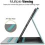 Fintie Case for Samsung Galaxy Tab S5e 10.5 2019 Model SM-T720(Wi-Fi) SM-T725(LTE) SM-T727(Verizon/Sprint/AT&T), Multi-Angle Viewing Stand Cover with Pocket Auto Sleep Wake Feature, Denim Turquoise
