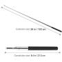 Telescopic Teachers Pointer,Teaching Pointer,Hand Pointer Extendable Telescopic Retractable Pointer Handheld Presenter Classroom Whiteboard Pointer, Extends to 39'' - Black (1)