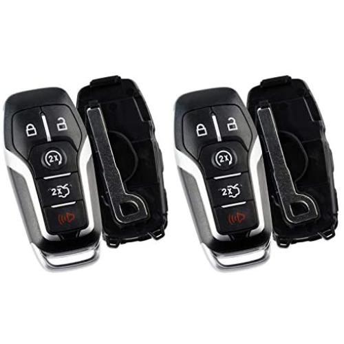Case Shell fits Ford Lincoln Mercury Smart Key Fob Keyless Entry Remote (M3N-A2C31243800), Set of 2 Case Shell fits Ford Lincoln Mercury Smart Key Fob Keyless Entry Remote (M3N-A2C31243800), Set of 2